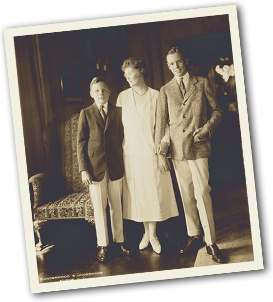 Pauline Sabin and sons Paul and James
