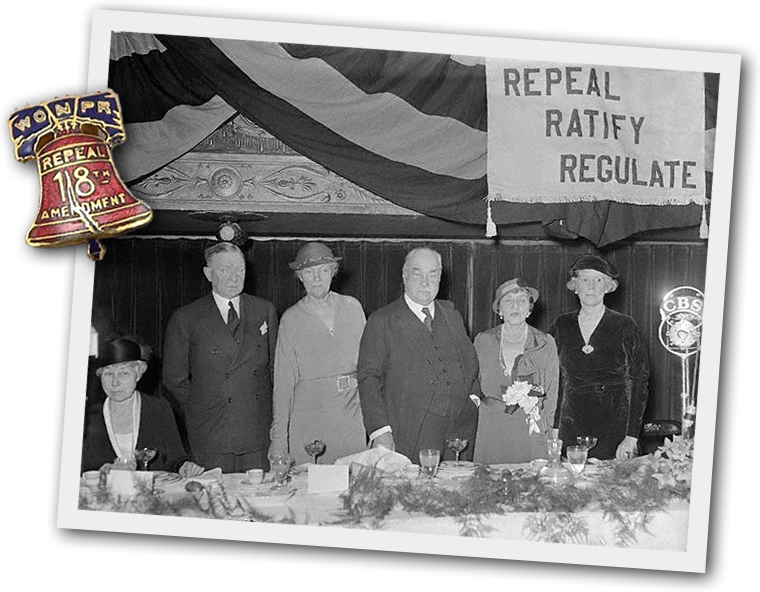 Sabin (far right) and her colleagues in the fight against Prohibition.